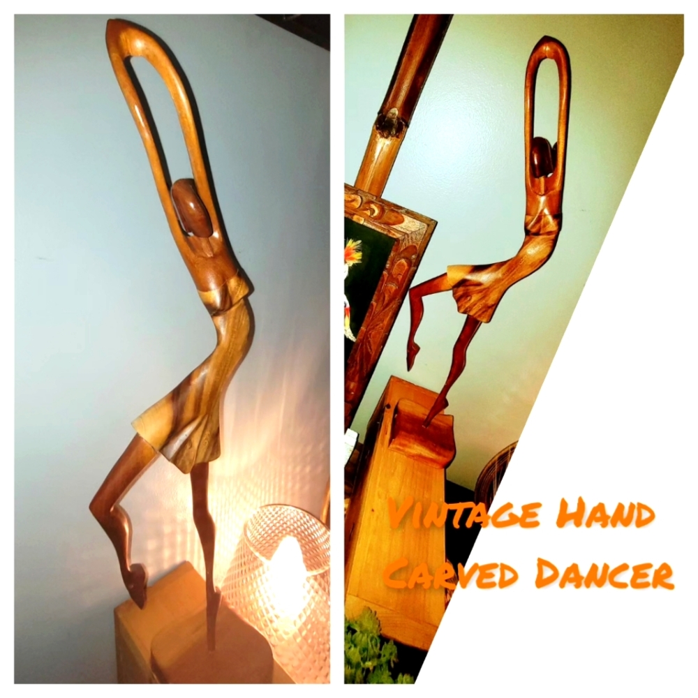 Vintage Hand Carved Dancer
